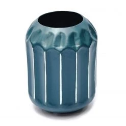 Kayoom Vase Vani - Fer - Bleu pétrole