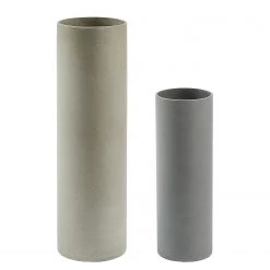 Twentyfour Vases Marta II (lot de 2) - Ciment - Gris