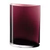 Leonardo Vase Centro III - Verre cristallin - Bordeaux - Hauteur : 23 cm