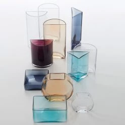 Leonardo Vase Centro III - Verre cristallin - Bordeaux - Hauteur : 23 cm -Pas Cher Décoration Magasin 1000138970 181105 08073027 MOOD GALLERYIMAGES P000000001000138970 mood