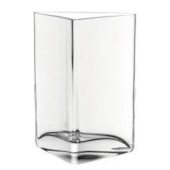 Leonardo Vase Centro II - Verre cristallin - Translucide - Hauteur : 23 cm