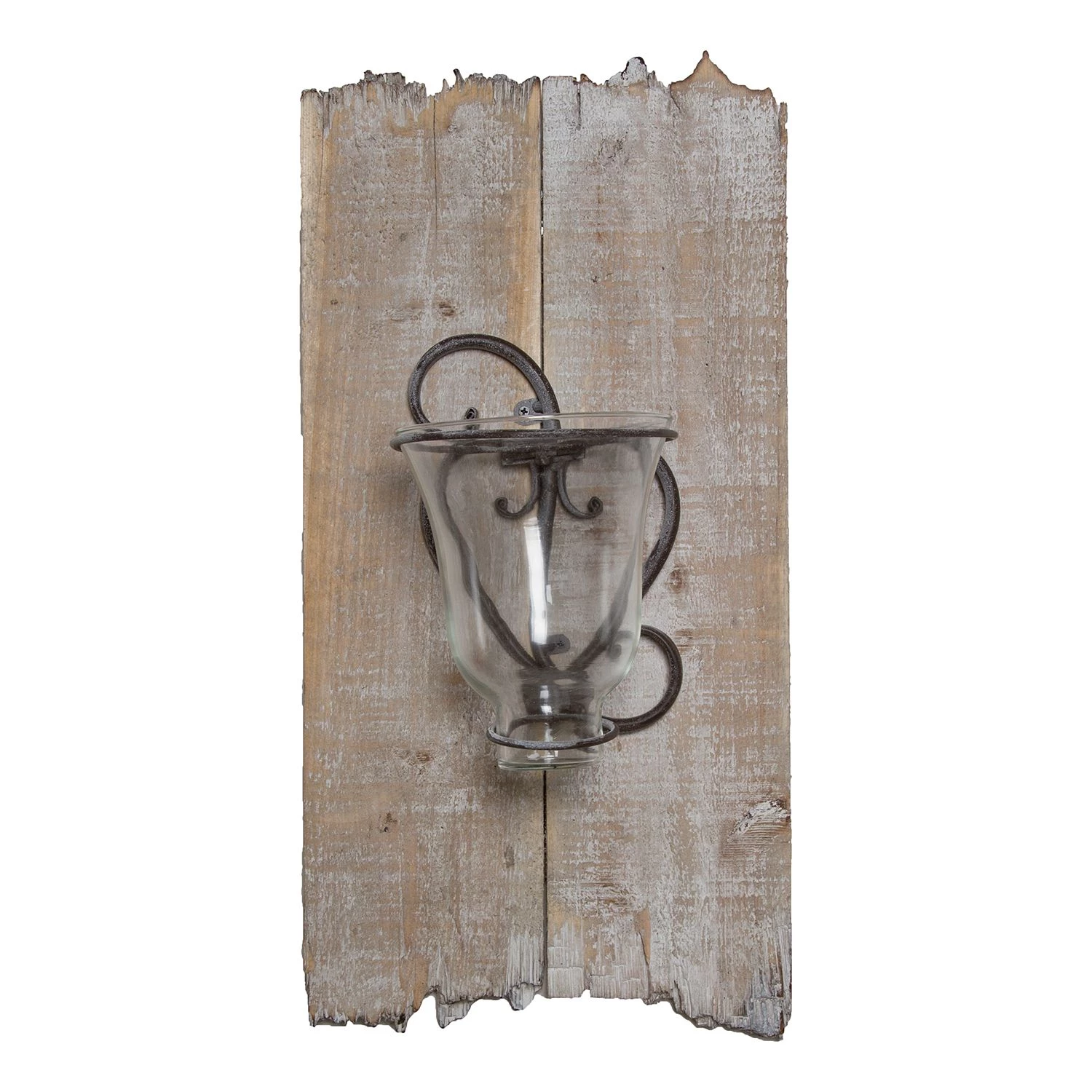 My Flair Bougeoir mural Wallha - MDF - Blanc / Marron 1 My Flair Bougeoir mural Wallha - MDF - Blanc / Marron