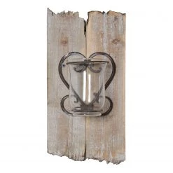 My Flair Bougeoir mural Walon - MDF - Blanc / Marron