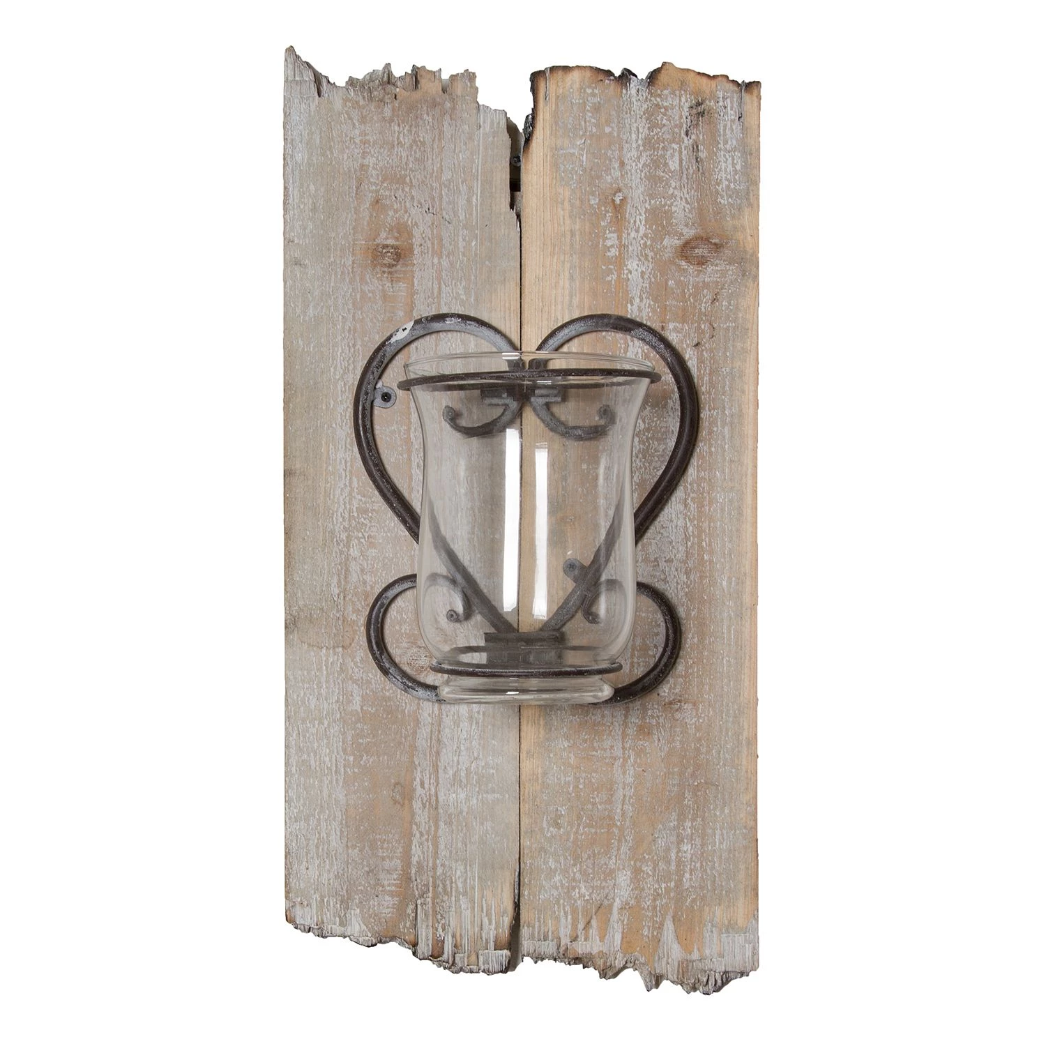 My Flair Bougeoir mural Walon - MDF - Blanc / Marron 1 My Flair Bougeoir mural Walon - MDF - Blanc / Marron