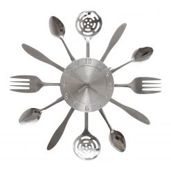 My Flair Horloge murale Cuterly - Laiton - Argenté