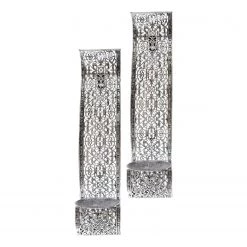 My Flair Bougeoir mural Nandi - Acier - Argenté