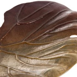 My Flair Coupe décorative Leaf - Aluminium - Marron - Largeur : 29 cm -Pas Cher Décoration Magasin 1000139578 181113 083806238 GALLERYIMAGES P000000001000139578