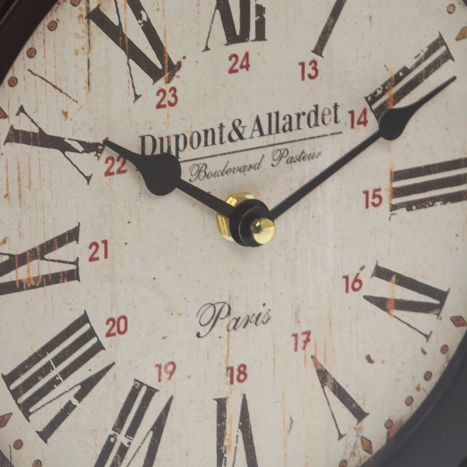 My Flair Horloge murale Thuin - Cuir - Marron / Beige 3 My Flair Horloge murale Thuin - Cuir - Marron / Beige – Image 3