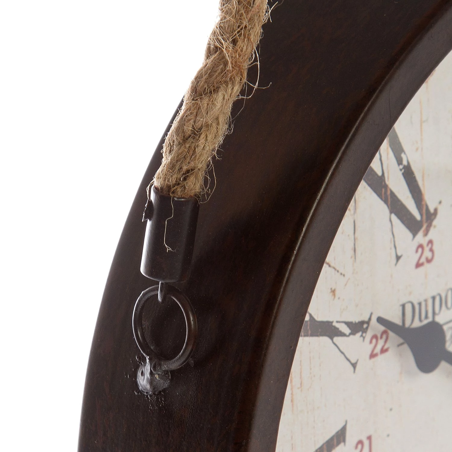 My Flair Horloge murale Thuin - Cuir - Marron / Beige 4 My Flair Horloge murale Thuin - Cuir - Marron / Beige – Image 4