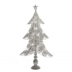 My Flair Sapin décoratif en métal - Aluminium - Argenté