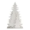My Flair Sapins décoratifs en bois - Blanc