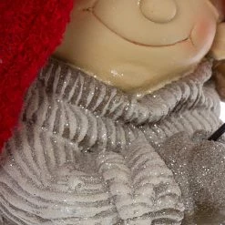 My Flair Décoration fille à la lanterne I - Résine synthétique - Gris / Rouge -Pas Cher Décoration Magasin 1000140817 181114 074240119 GALLERYIMAGES P000000001000140817