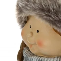 My Flair Décoration fille à la lanterne II - Résine synthétique - Gris -Pas Cher Décoration Magasin 1000140825 181114 074245151 GALLERYIMAGES P000000001000140825