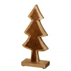 My Flair Sapin en bois décoratif III - Manguier / Marron