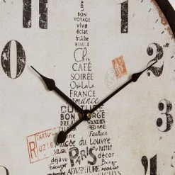 My Flair Horloge murale Paris - Fer - Blanc / Noir -Pas Cher Décoration Magasin 1000142990 181115 17300516 GALLERYIMAGES P000000001000142990