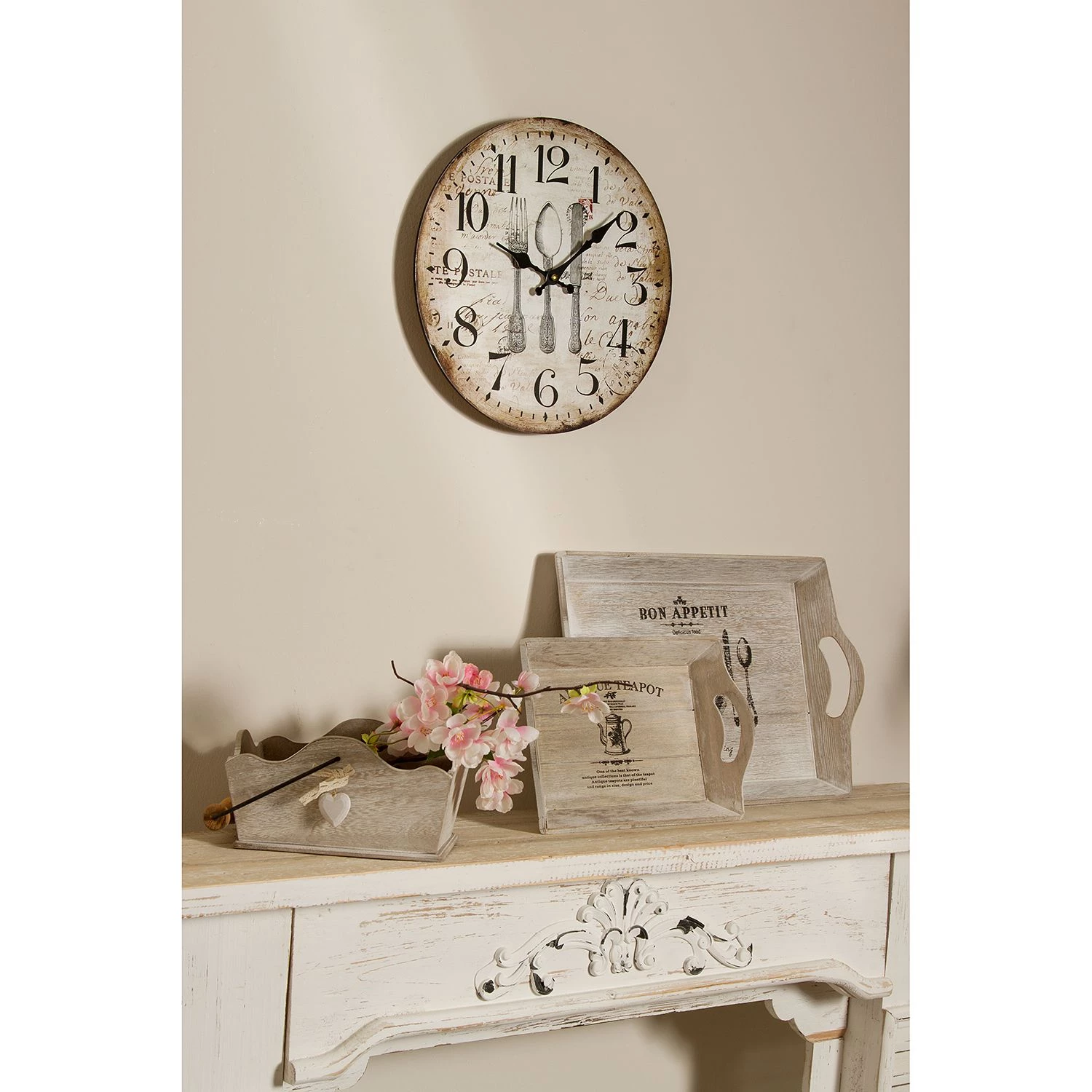 My Flair Horloge murale Corbion - MDF - Multicolore 2 My Flair Horloge murale Corbion - MDF - Multicolore – Image 2