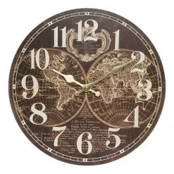 My Flair Horloge murale Bouillon - MDF - Multicolore