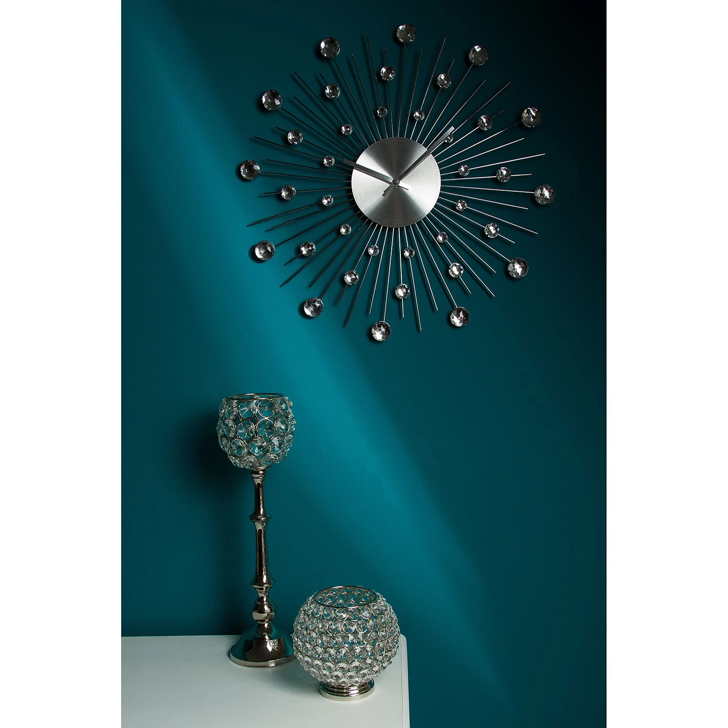 My Flair Horloge murale Universe - Matériau dérivé du bois - Blanc 2 My Flair Horloge murale Universe - Matériau dérivé du bois - Blanc – Image 2