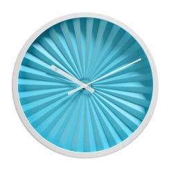 Sompex Horloge murale Florence - Métal / Verre - Bleu clair