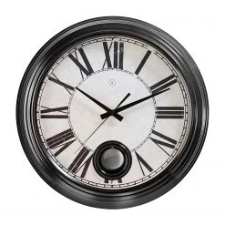 Sompex Horloge murale London - Métal - Gris lava