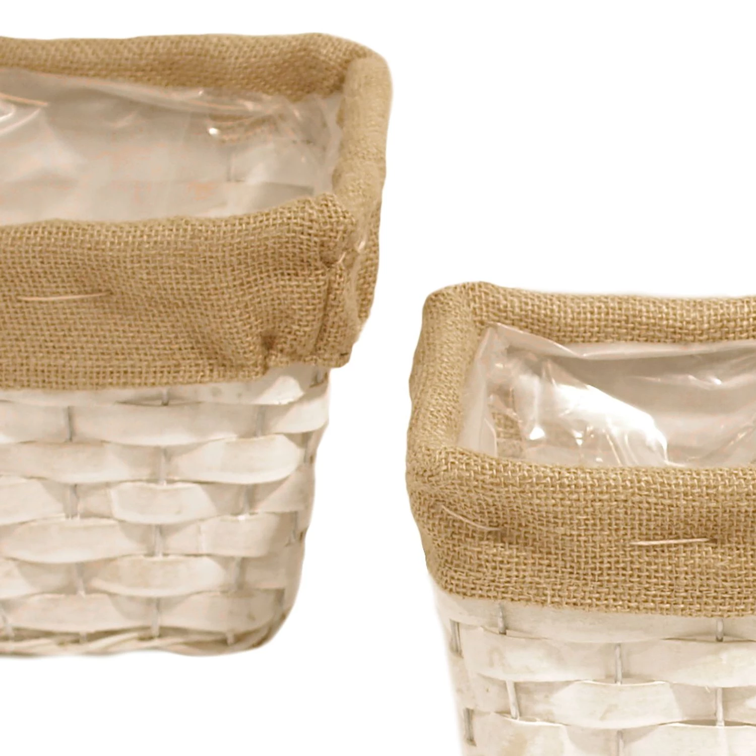 Flechtwaren Müller Paniers Junin Cube (3 éléments) - Saule / Jute - Blanc / Marron 3 Flechtwaren Müller Paniers Junin Cube (3 éléments) - Saule / Jute - Blanc / Marron – Image 3