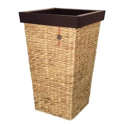 Flechtwaren Müller Pot de fleur Clovelly II - Jacinthe d’eau - Marron clair - 28 x 50 cm