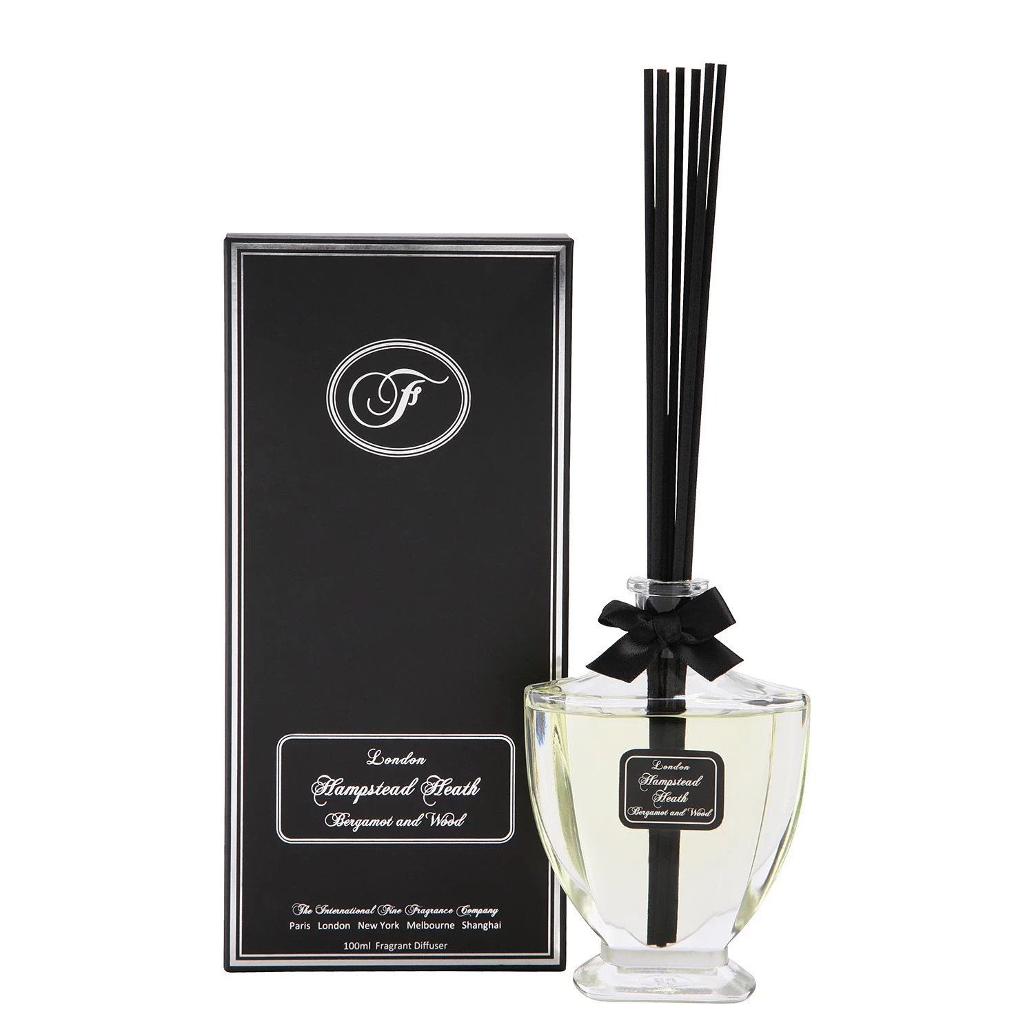 Fine Fragrance Company Diffuseur - Hampstead Heath - Verre - Noir - 100 ml 1 Fine Fragrance Company Diffuseur - Hampstead Heath - Verre - Noir - 100 ml