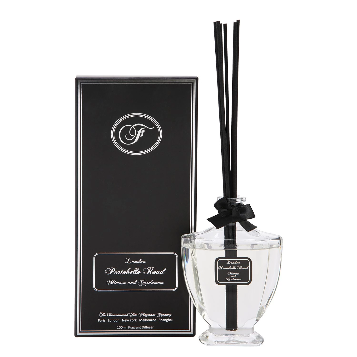 Fine Fragrance Company Diffuseur Portobello Road - Verre - Noir - 100 ml 1 Fine Fragrance Company Diffuseur Portobello Road - Verre - Noir - 100 ml