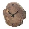 Twentyfour Horloge murale Dysart - Acacia massif - Marron