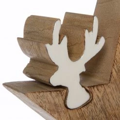 My Flair Étoile déco Wingene - Manguier massif - Marron / Blanc - Hauteur : 15 cm -Pas Cher Décoration Magasin 1000147760 181130 16160900038 GALLERYIMAGES P000000001000147760