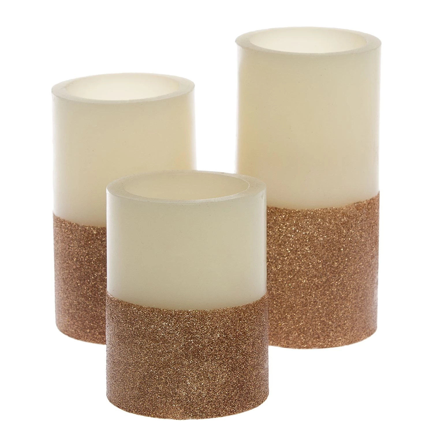 My Flair Bougies LED Gilston (lot de 3) - Cire - Cuivre 1 My Flair Bougies LED Gilston (lot de 3) - Cire - Cuivre