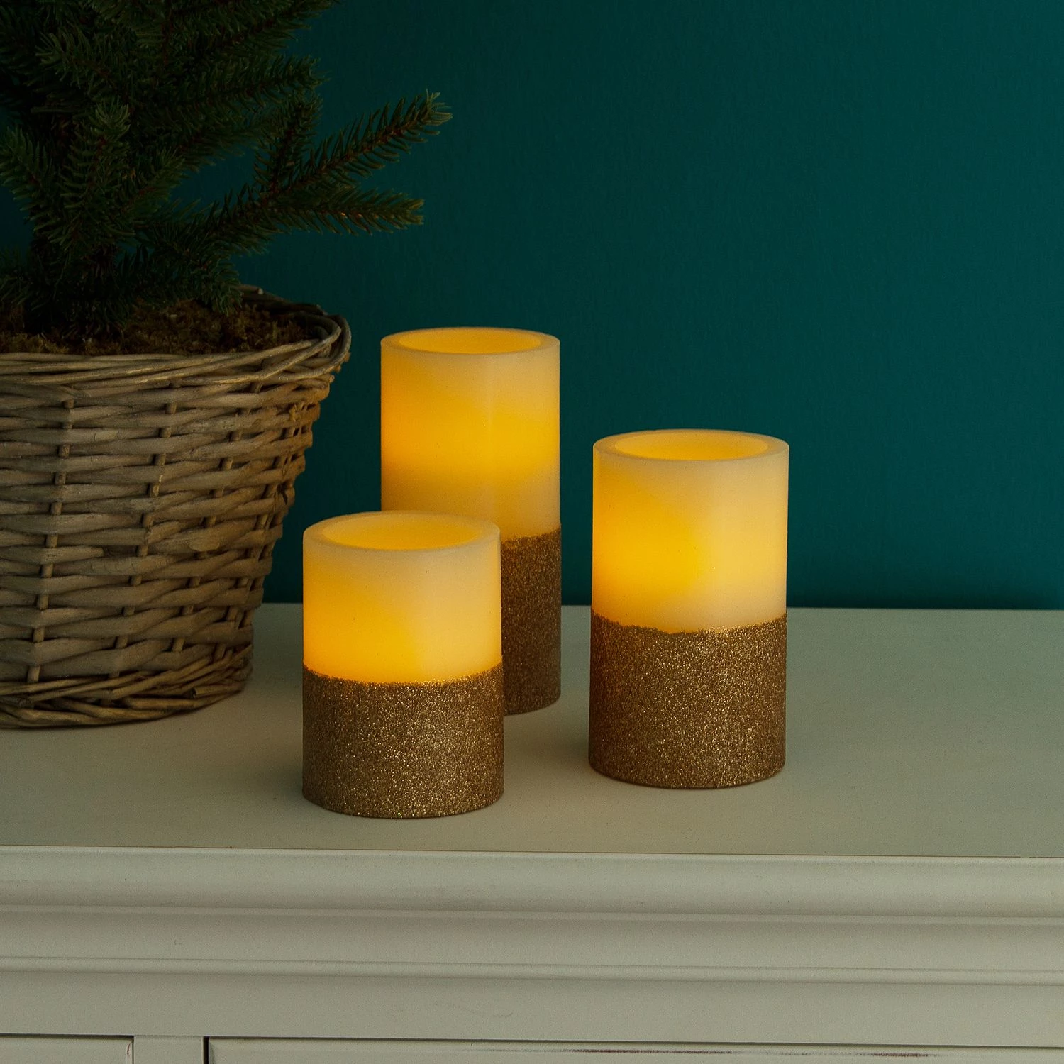 My Flair Bougies LED Gilston (lot de 3) - Cire - Cuivre 2 My Flair Bougies LED Gilston (lot de 3) - Cire - Cuivre – Image 2