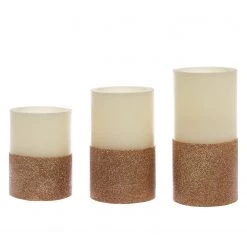 My Flair Bougies LED Gilston (lot de 3) - Cire - Cuivre 7 My Flair Bougies LED Gilston (lot de 3) - Cire - Cuivre -Pas Cher Décoration Magasin 1000147783 181130 16161200117 GALLERYIMAGES P000000001000147783