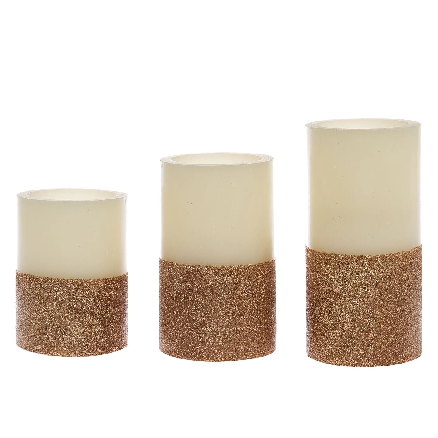 My Flair Bougies LED Gilston (lot de 3) - Cire - Cuivre 3 My Flair Bougies LED Gilston (lot de 3) - Cire - Cuivre – Image 3