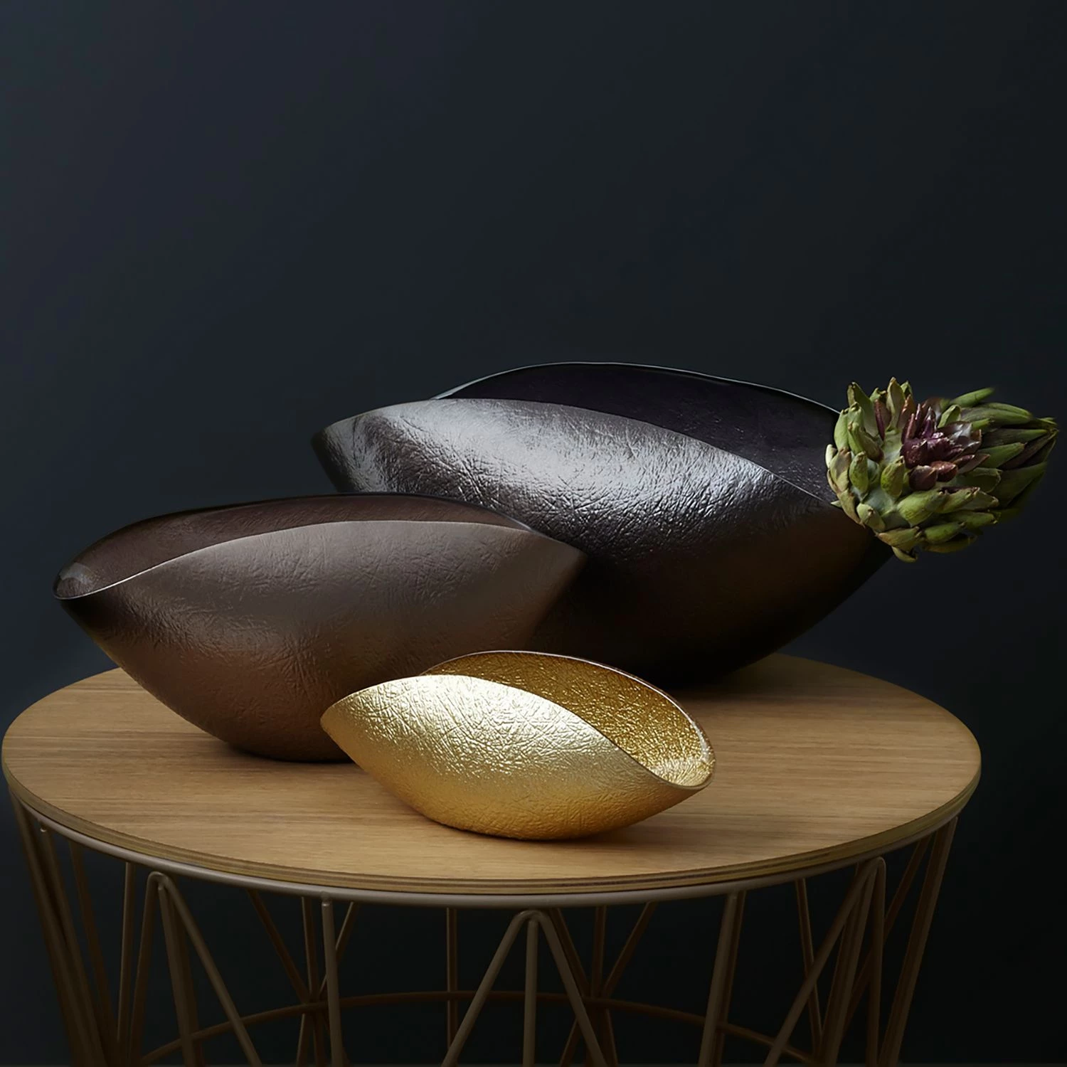 Leonardo Coupe Como IV - Verre - Marron 2 Leonardo Coupe Como IV - Verre - Marron – Image 2