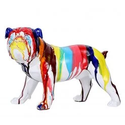 Kayoom Statuette Bulldog - Résine synthétique - Multicolore