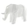 Kayoom Statuette Elephant - Résine synthétique - Blanc