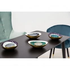 Kayoom Coupes décoratives Yuna (3 éléments) - Fer - Gris / Bleu pétrole -Pas Cher Décoration Magasin 1000156933 190215 13351500401 MOOD GALLERYIMAGES P000000001000156933 mood