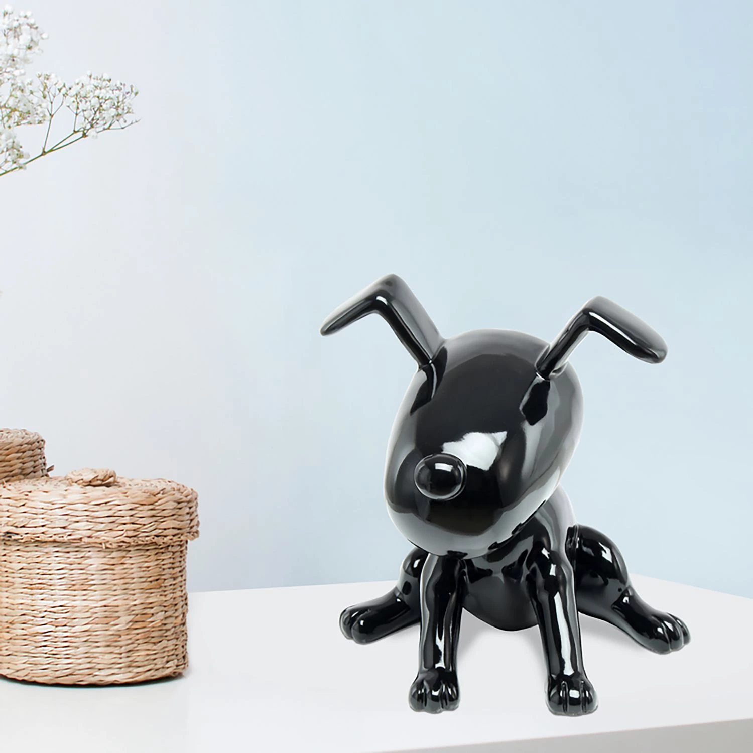 Kayoom Statuette Beagle II - Résine synthétique - Noir 2 Kayoom Statuette Beagle II - Résine synthétique - Noir – Image 2