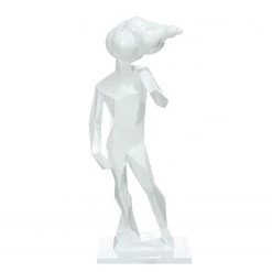 Kayoom Statuette Kenya III - Résine synthétique - Blanc