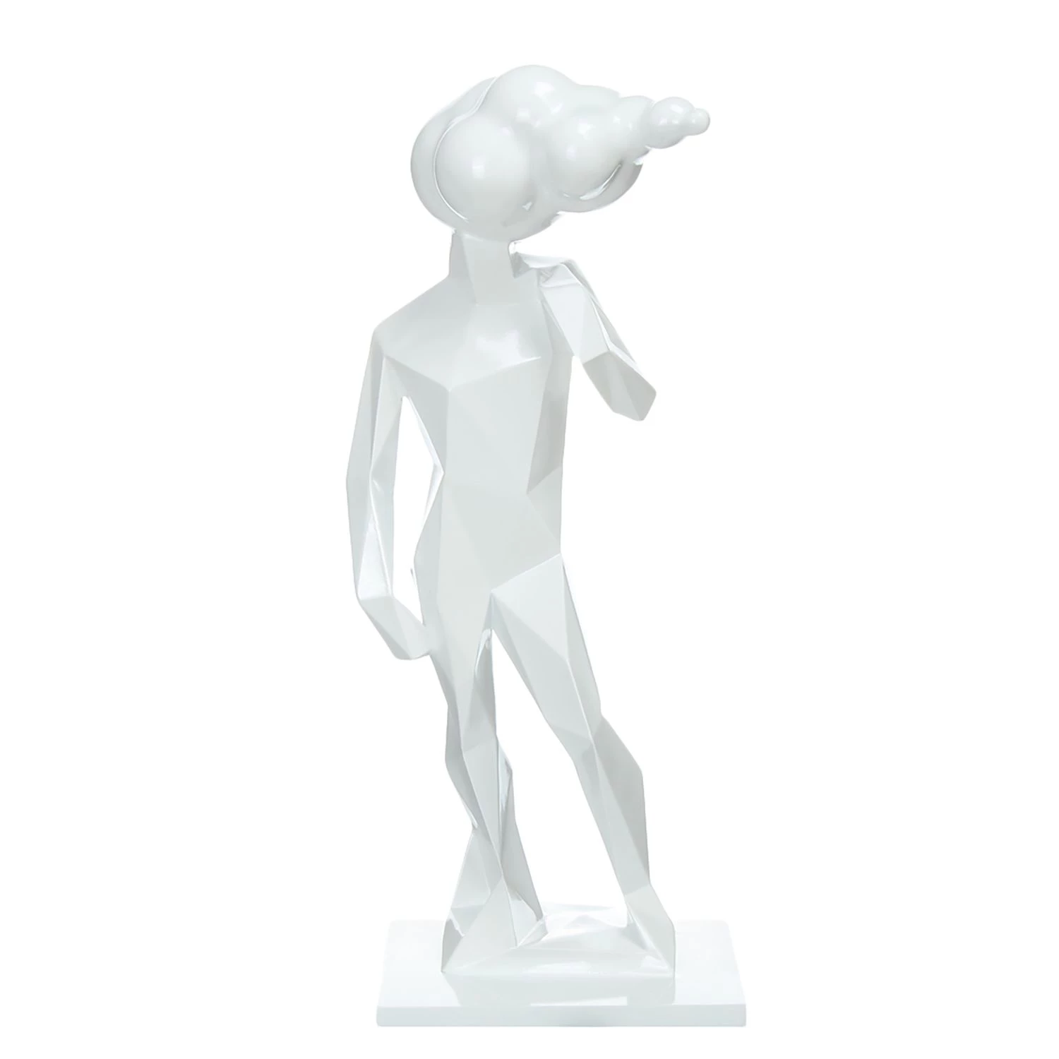 Kayoom Statuette Kenya III - Résine synthétique - Blanc 1 Kayoom Statuette Kenya III - Résine synthétique - Blanc