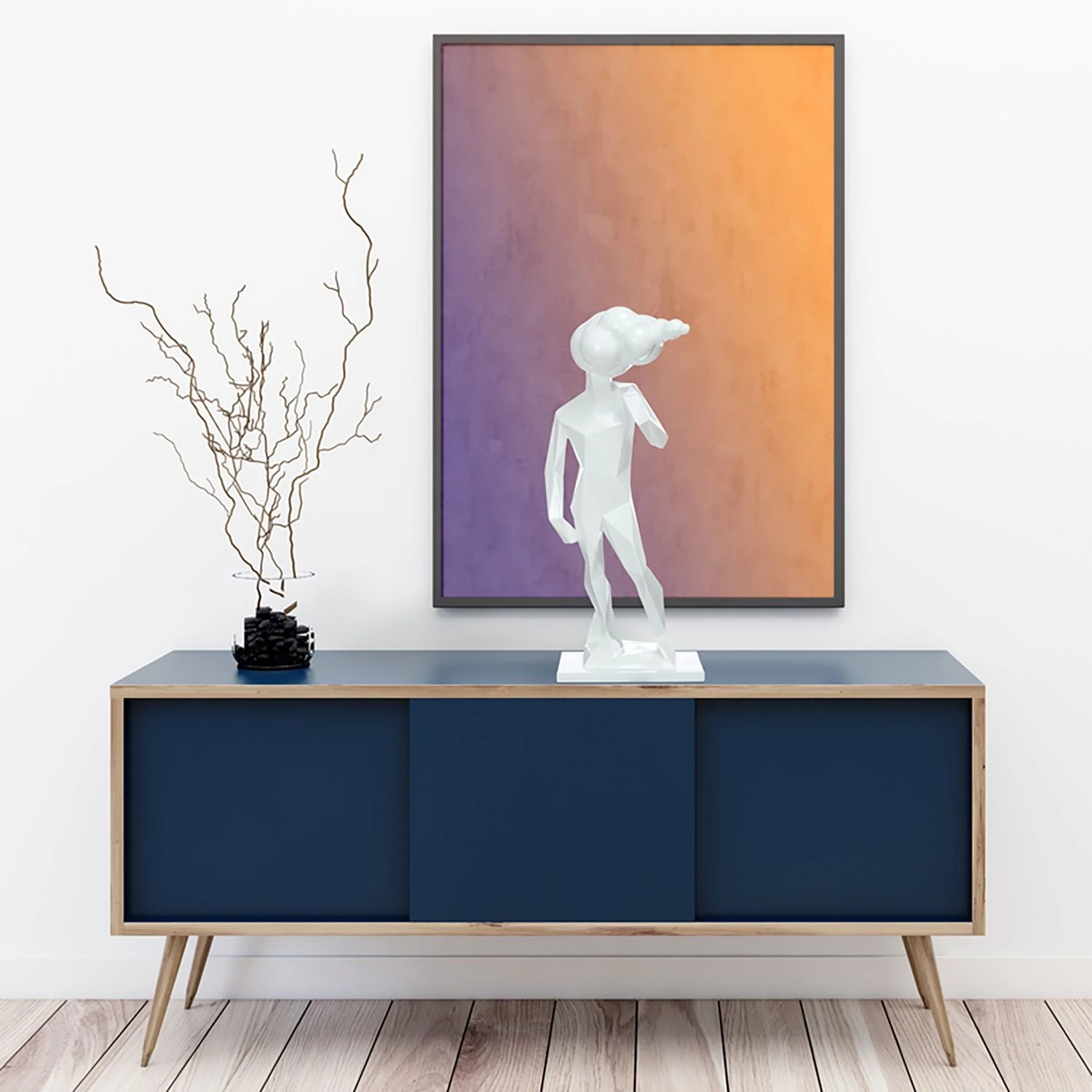 Kayoom Statuette Kenya III - Résine synthétique - Blanc 2 Kayoom Statuette Kenya III - Résine synthétique - Blanc – Image 2