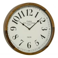 Boltze Horloge murale Millie - Pin - Marron / Blanc