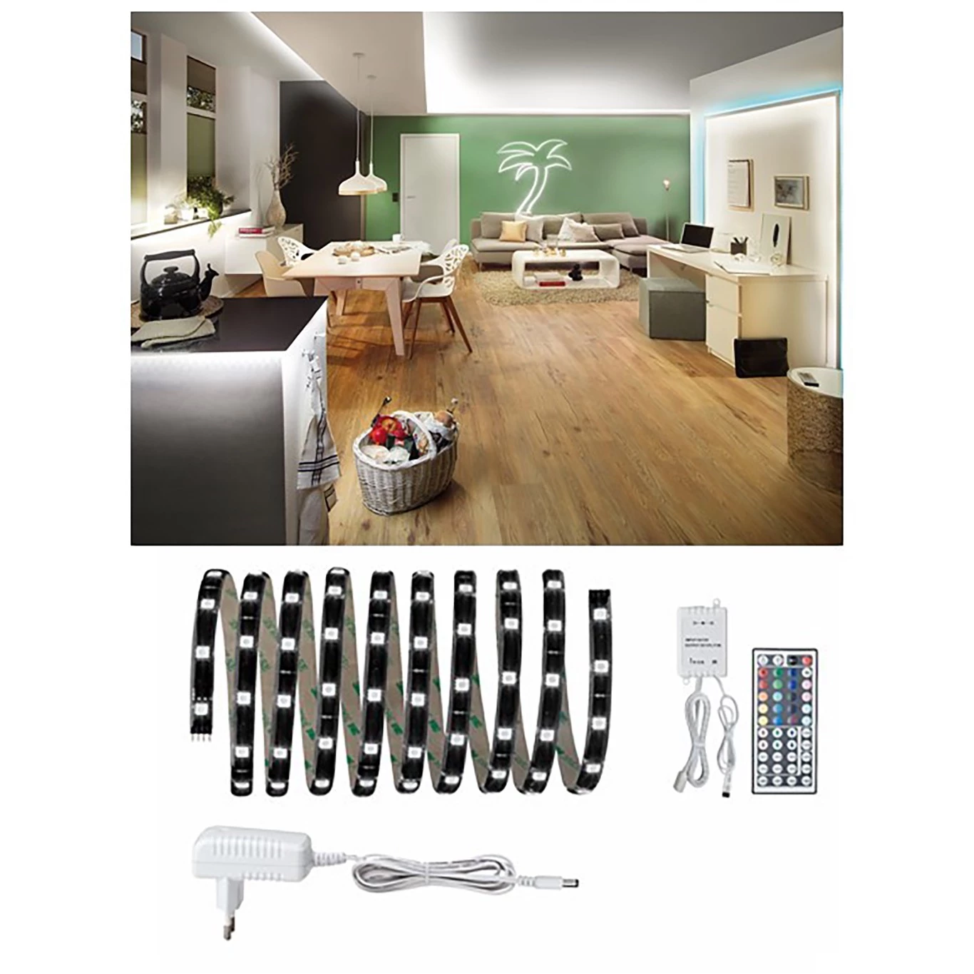 Paulmann Guirlande lumineuse Wemb 3 m II - Silicone - 1 ampoule 1 Paulmann Guirlande lumineuse Wemb 3 m II - Silicone - 1 ampoule