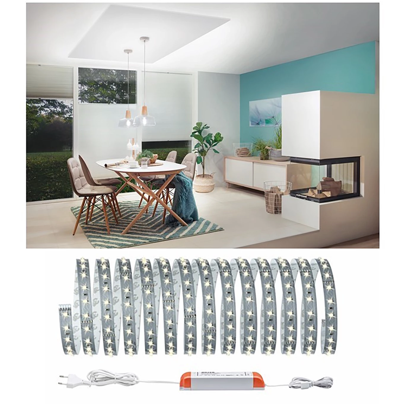 Paulmann Guirlande lumineuse 5 m Denman IV - Silicone - 1 ampoule 1 Paulmann Guirlande lumineuse 5 m Denman IV - Silicone - 1 ampoule