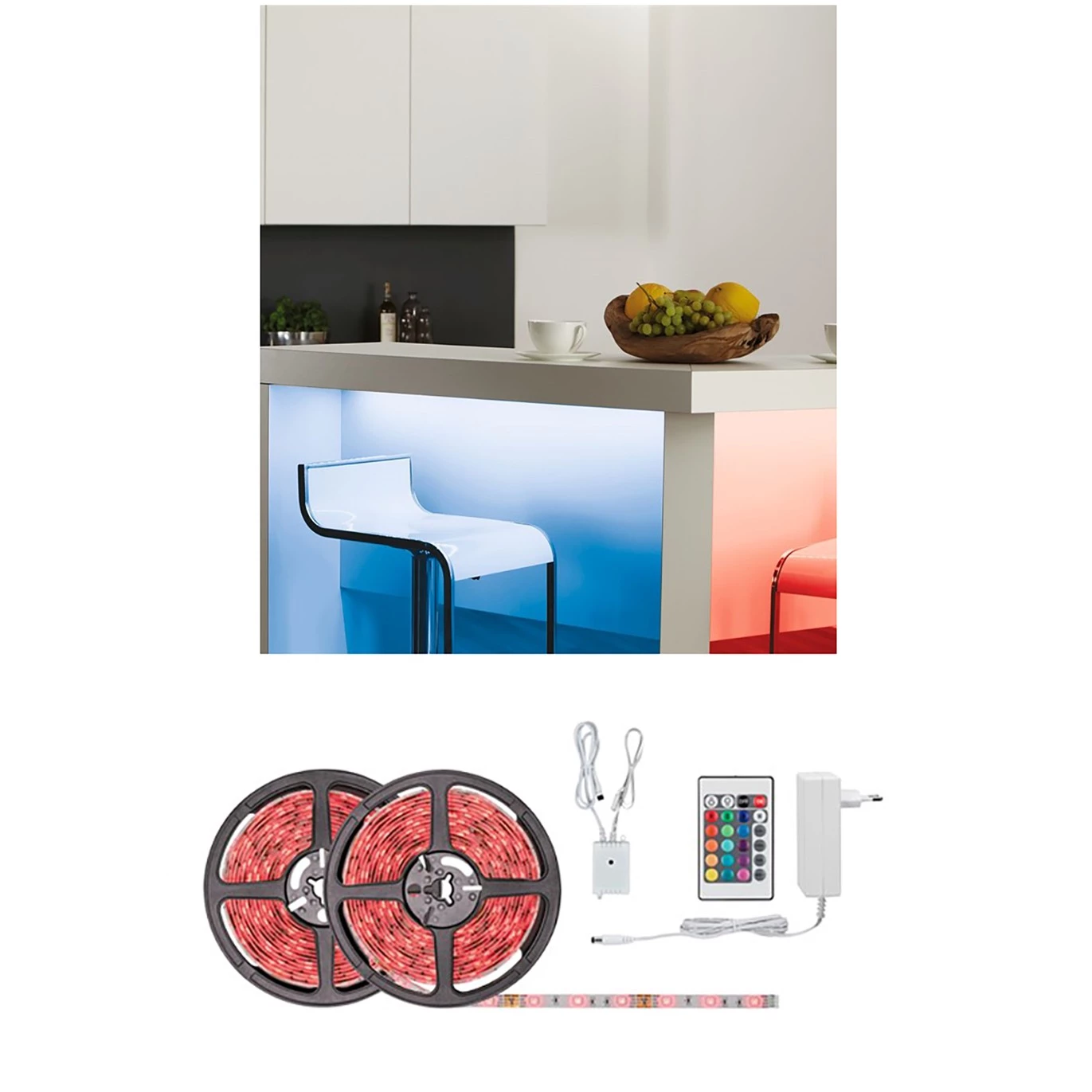 Paulmann Guirlande lumineuse Ilheus 10 m VI - Silicone - 1 ampoule 1 Paulmann Guirlande lumineuse Ilheus 10 m VI - Silicone - 1 ampoule