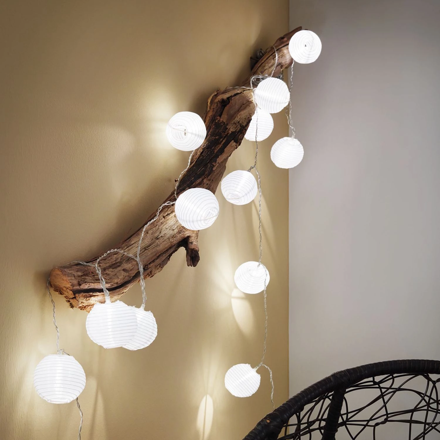 Paulmann Guirlande lumineuse Mobile Lampion - Silicone / Papier - 7 ampoules 4 Paulmann Guirlande lumineuse Mobile Lampion - Silicone / Papier - 7 ampoules – Image 4