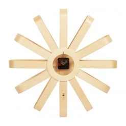 Umbra Horloge murale Ribbonwood - Tremble / Tilleul / Aluminium - Beige -Pas Cher Décoration Magasin 1000172433 190508 07201600134 GALLERYIMAGES P000000001000172433