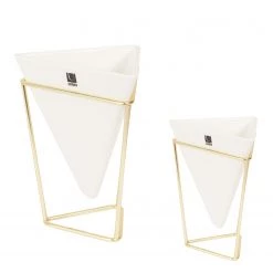 Vases Trigg (lot de 2) - Doré