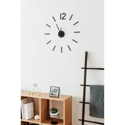 Umbra Horloge murale Blink - Acier / Aluminium - Noir -Pas Cher Décoration Magasin 1000172469 190508 07203800340 MOOD GALLERYIMAGES P000000001000172469 mood